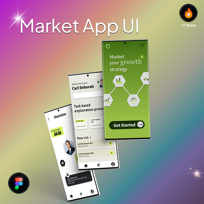 Marketing App UI Design app design design figma marketing marketing app mobile uiux ux