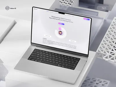 WowAI | AI Platform app branding figma illustration logo mobi ui ux web