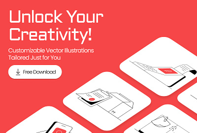 Editable Vector Illustrations for Sketch, Figma, and Beyond! 🌈✨ freebie freedownload graphic design illustrations ui uiux vector visual design