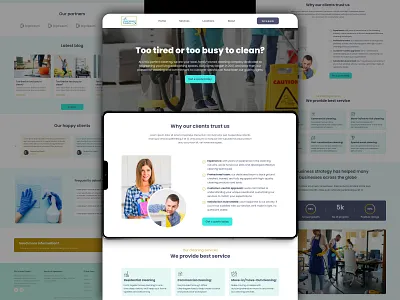 Website Design for Lina's Perfect Cleaning LLC brand branding cleaning cleaning business design digital digital art graphic design identity branding modern ui ui ux ux web web design website website design