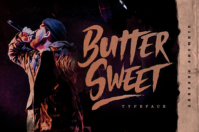 Butter Sweet Typeface buttersweet display font fonts giemons halloween handdrawing handwriting metal tittle typeface