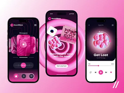 Music Streaming Mobile iOS App android animation app dashboard design interface ios mobile mobile ui motion design motion graphics music radio streaming ui ux