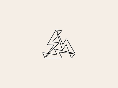 Triangle flash logo acute branding cosmodrome art creative design flash for sale geometric graphic design illustration japan lighting logo logotype malina cosmica mark modern triangle vector