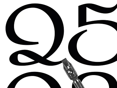 Nib figures typeface for Numerino project calligraphy font graphic design logo type type design typeface