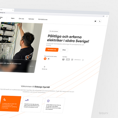 Rewiring Dribbble with this! - Electrical Services company customer dribbble electrical light real real project responsive services services company
