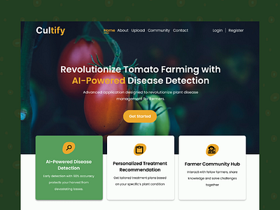 AI-Powered Tomato Disease Detection Software uidesign uidesigner ui