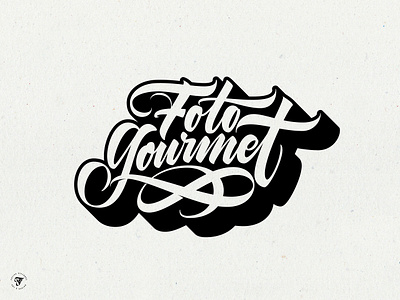 Foto Gourmet artwork brand brandidentity branding brandingdesign calligraphy creative design graphic design lettering letters logo logodesigner typography