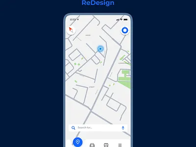 Map navigation app map mobile navigation ui