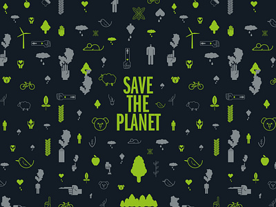 Save The Planet - Print Campaign artwork campaign creative design graphic design icon illustration print synthesis