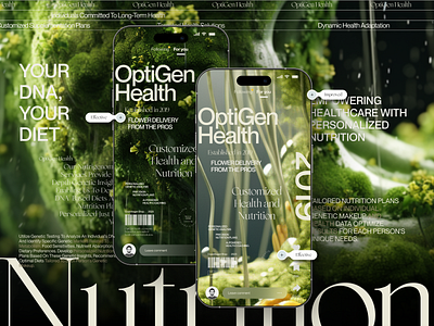 OptiGen Health Sciences Socials branding design figma graphic design illustration logo ui ux web website