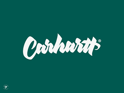 Carhartt artwork brushlettering brushpen calligraphy creative design graphic design handmade lettering letters logo typography