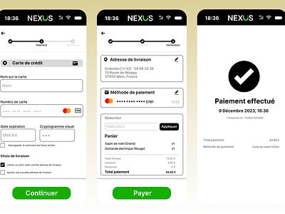 Page de Paiement Carte de Crédit application conception grap conception graphique ui ux