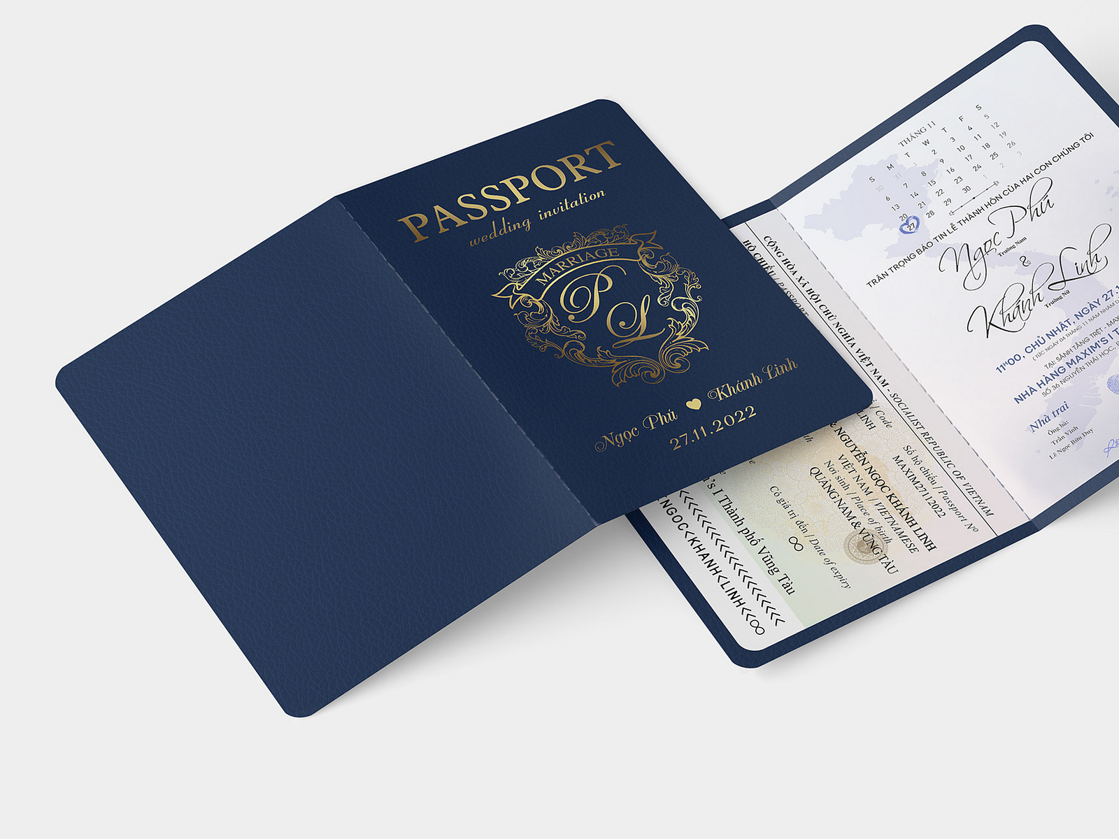 Passport Wedding Invitation By Hoàng Nhân On Dribbble