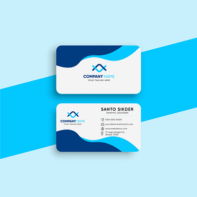 Minimal Individual Business Card Layout branding business card card design graphic design illustration logo logo design typography vector