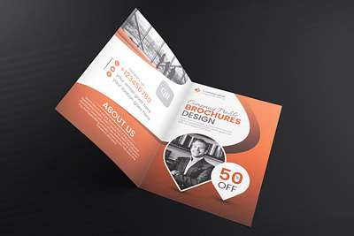 Bifold Brochure Design banner bg vect book cover brochure brochure menu brochure template business business banner byzed ahmed fast food brochure graphi cdesign poster roll up banner