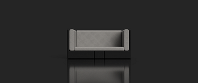 Swivel Sofa Bench - Design Concept 3d design illustration