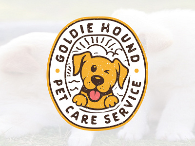 Goldie Hound Per Care Service badge design badge logo brand designer branding dog dog logo dog lover dog lovers graphic designer logo design logo designer logo ideas logo maker pet care pet lovers pet services pets logo