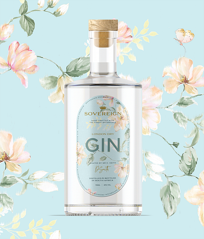 Sovereign Gin - Label Design branding gin graphic design label design package design