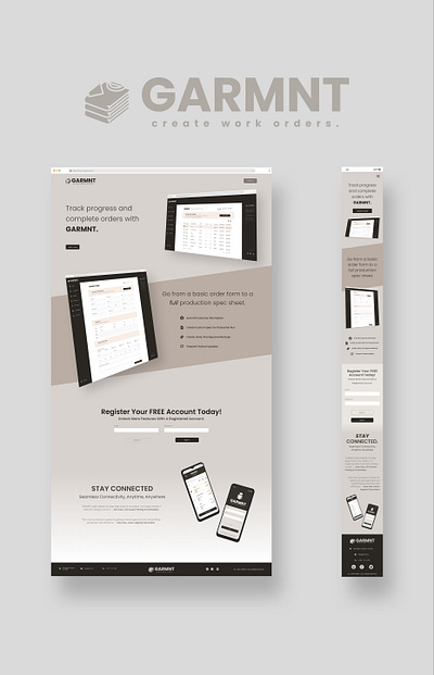 GARMNT-LANDING PAGE adobe illustrator adobe photoshop adobe xd branding graphic design saas web design web developer web ui web ux