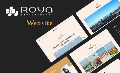 Roya Developments Website landingpage ui web design website