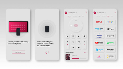 Smart TV Remote APP UI Design remote app design smart remote smart remote app smart remote app design smart remote design smart tv remote