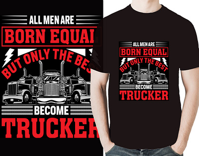 Trucker T-shirt Design custom tshirt design gift graphic graphic design illustration new seller tayphography tee top truck trucker trucker gift trucker tshirt tshirt design winter