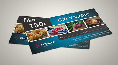 Restaurant Gift Voucher Template branding design graphic design graphic folk graphicfolks