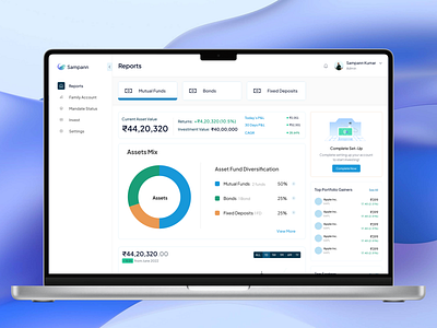 Dashboard Design for a Portfolio Management Product fintech portfoliomanagement productdesign ui uiportfolio uiuxdesign