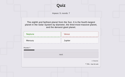 Quiz project UI/UX css html javascript ui uiux ux web design