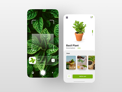 Automatic Plant Identifier APP UI Design plant app plant identifier app ui plant identity app