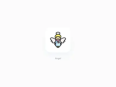 Angel icon angel celebration christmas holiday vector winter