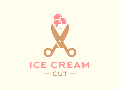Ice Cream /cut/ brand branding cream cut design graphic design ice icon logo symbol