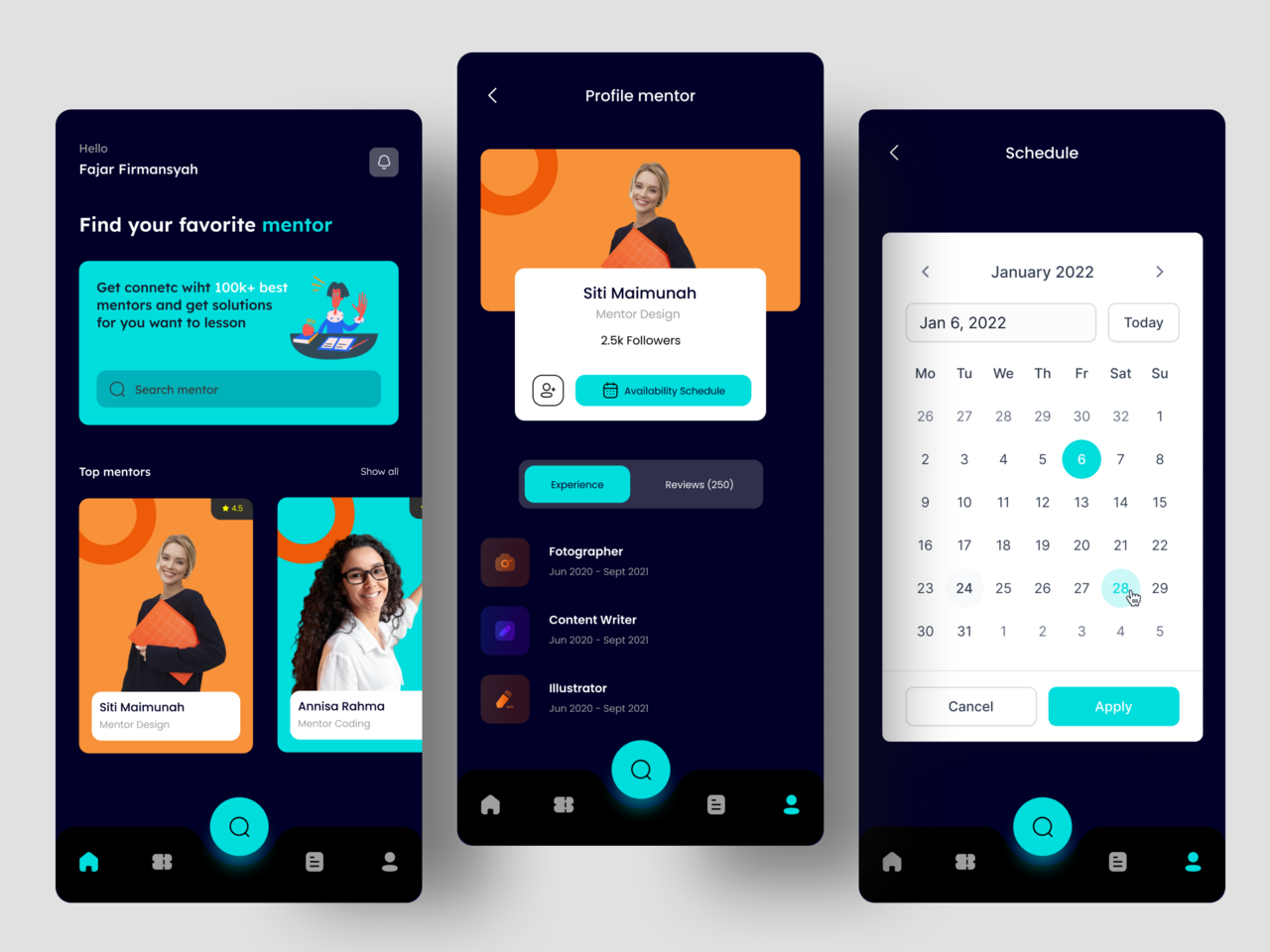 Find Your Mentor APP UI/UX Design By Sajjad Hossain On Dribbble