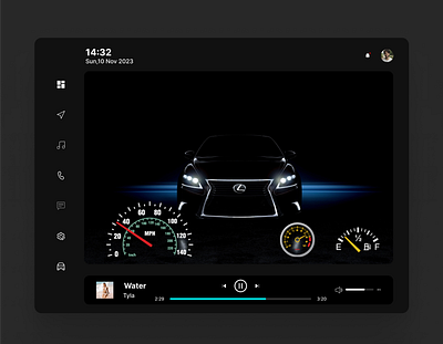 Automotive Interface branding dailyui design graphic design ui