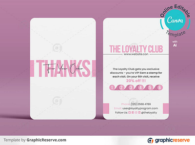 Canva Loyalty Card Design Template beauty salon loyalty card beauty spa loyalty card business loyalty card canva loyalty card design canva template canvas fashion cloth store loyalty card fashion loyalty card loyal club loyalty card loyal family loyalty card loyalty card loyalty card design loyalty card template restaurant loyalty card