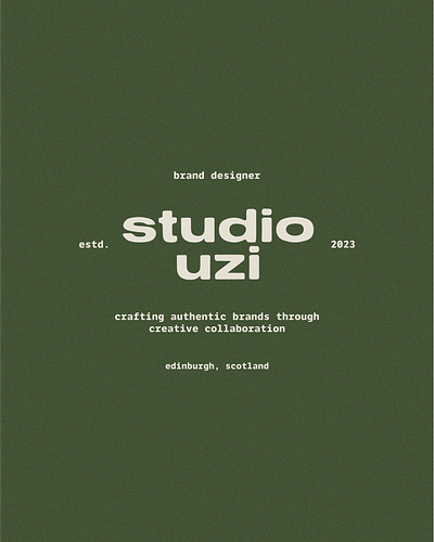 Studio Uzi brand designer brand services branding design designer graphic design logo minimal