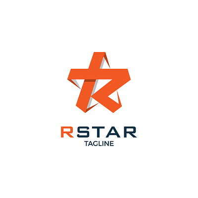 R letter Star Logo Template branding design icon letter logo logo design r star star mark vector