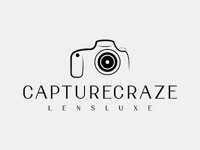 Capturecraze Lensluxe Logo art branding camera logo design graphic design illus illustration illustrator logo logo branding photoshop tools vector