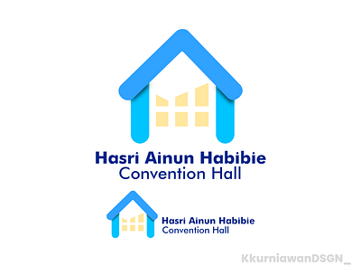 Logo design - Hasri Ainun Habibie Convention Hall 3d advertising animation branding convention hall design feed free graphic design illustration logo simple