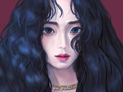 Portrait- Jisoo of Blackpink art draw drawing illustration painting portrait