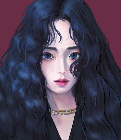 Portrait- Jisoo of Blackpink art draw drawing illustration painting portrait