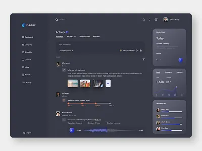 Pheonix CRM Dashboard app crm dashboard dashboard ui design mobile mobile dashboard responsive responsive dashboard ui user experience user interface ux ux dashboard