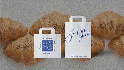 Mon shou shou | Bakery bag design bakery bag design branding graphic design logo