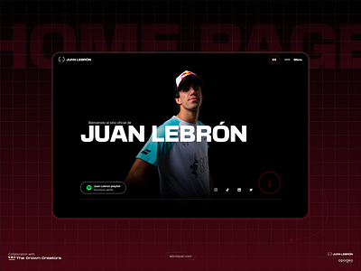 Juan Lebron - Official Web design animation athlete design sport ui ux web design web development webflow webflow design