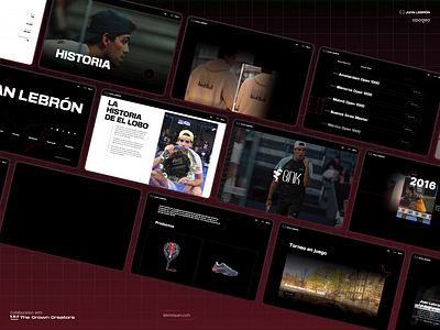 Juan Lebron Webflow Development athlete website graphic design sport website ui ux web design web development webflow