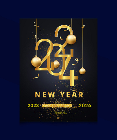 Happy New Year 2024 design 2023 2024 2024 poster 2025 3d animation branding design graphic design happy new year 2024 logo motion graphics