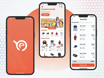 eCommerce customer mobile app animation e commerse graphic design shop shop apps ui