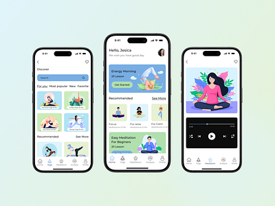 Yoga and meditation mobile app figma meditation meditation app mobile app mobile app design problem solving prototyping using figma ui ui design uiux uiux design usability testing user interface user interface (ui) design user research visual design wireframing yoga yoga and meditation mobile app yoga app