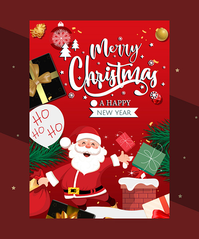 Merry christmas design animation crad desgin design graphic design illustration logo snow frame