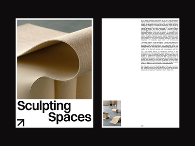 Sculpting Spaces – 01 brand clean design grid layout minimal portfolio simple swiss typography